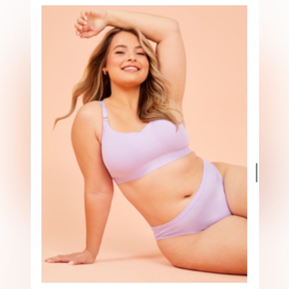 NWT Arula high waisted underwear B/2X plus size, lavender purple